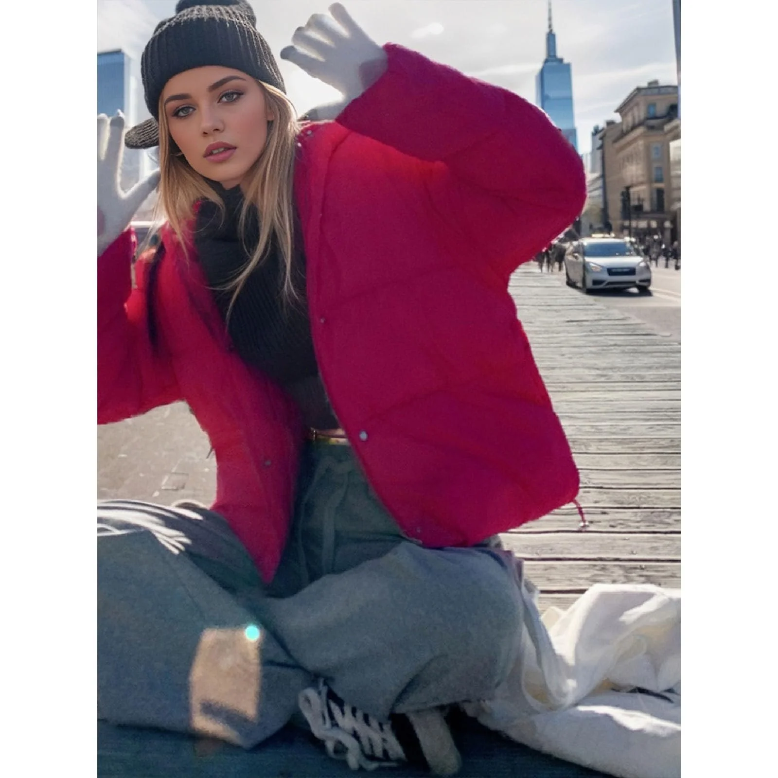 Женская зимняя пуховая куртка, фото №3 Женская зимняя пуховая куртка, фото №3