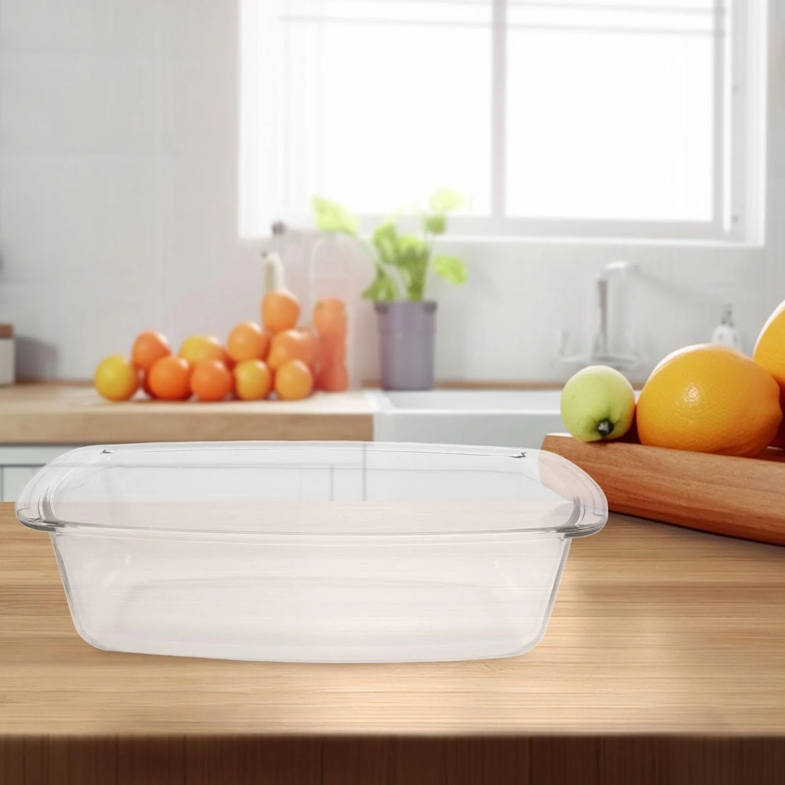Форма для выпекания OUNONA стеклянная прямоугольная термостойкая, фото №3