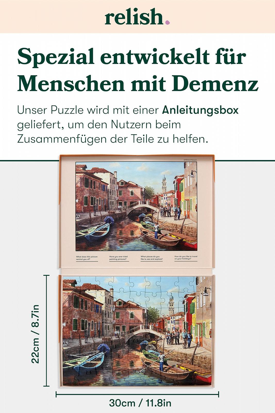 Пазл Relish Острів Бурано 63 деталі для людей з деменцією або хворобою Альцгеймера, фото №6