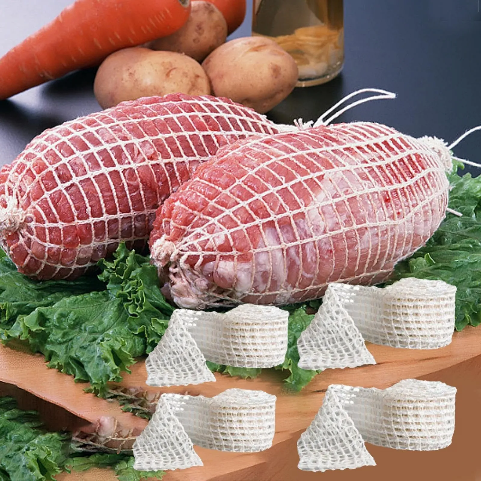 Сетка для мяса эластичная пищевая 4 рулона, фото №4