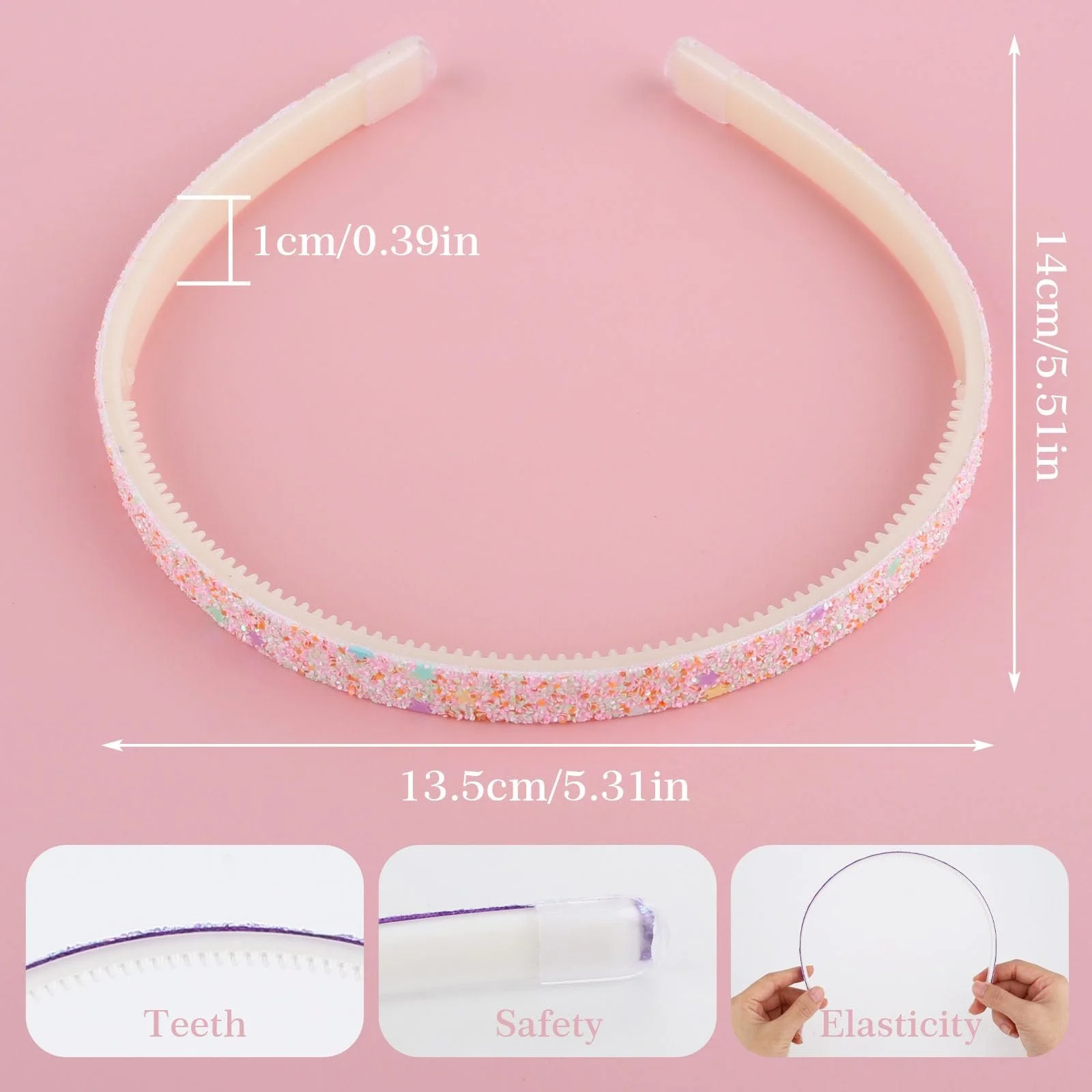 Обідок WLLHYF Блискітки, Набір 4 шт, Зірки, Різнокольоровий, фото №2 Обідок WLLHYF Блискітки, Набір 4 шт, Зірки, Різнокольоровий, фото №2