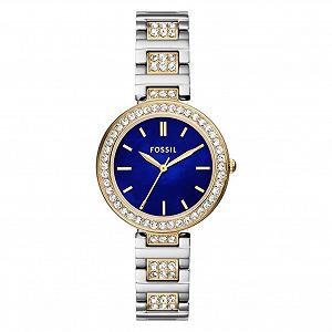 Женские аналоговые кварцевые часы Fossil BQ3944 с браслетом из нержавеющей стали - Фото 1
