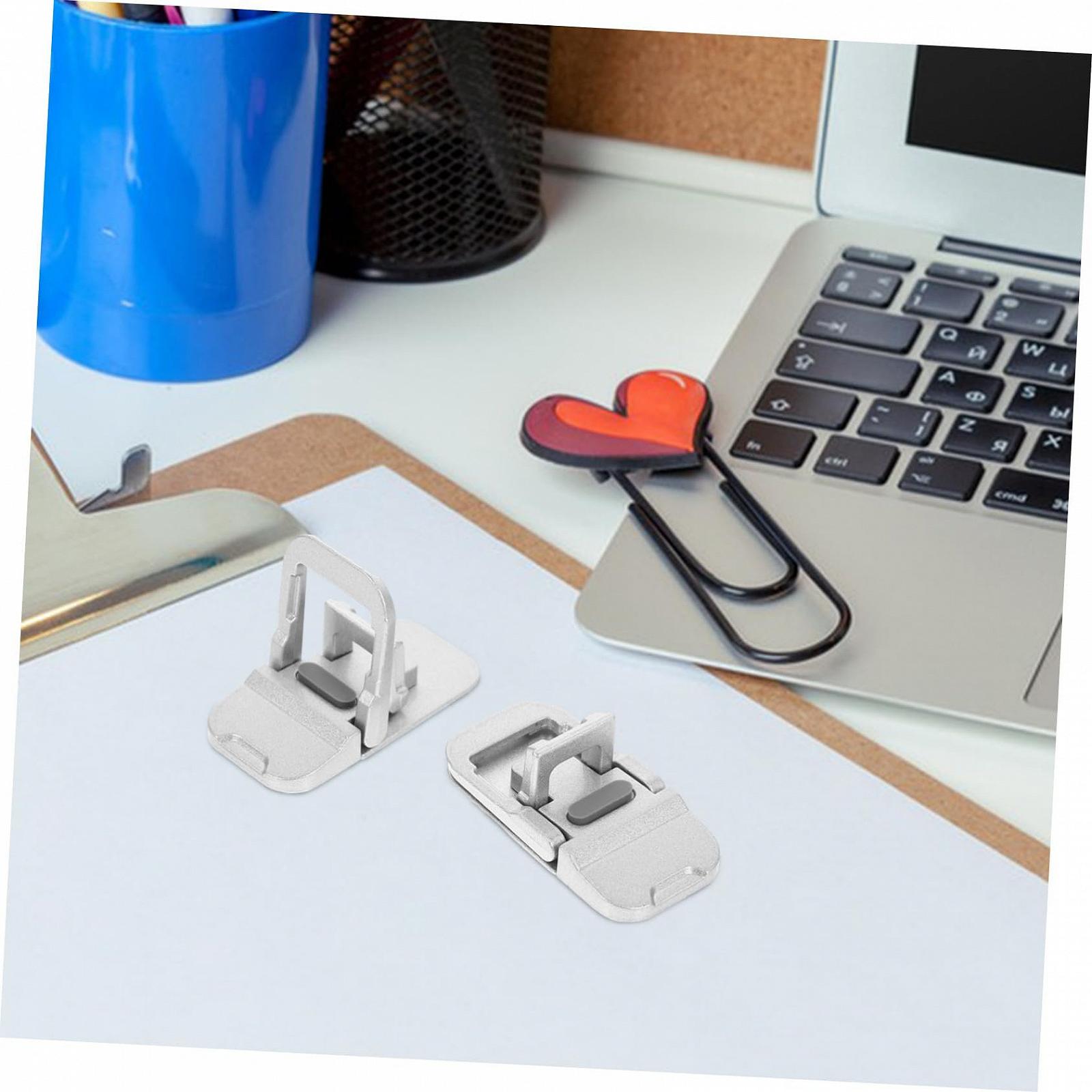 Подставка для ноутбука складная алюминиевый сплав регулируемая по высоте для эргономичной осанки нескользящая держатель для ноутбука с прочными ножками для клавиатуры легкая складная (2 шт. в упаковке), фото №9