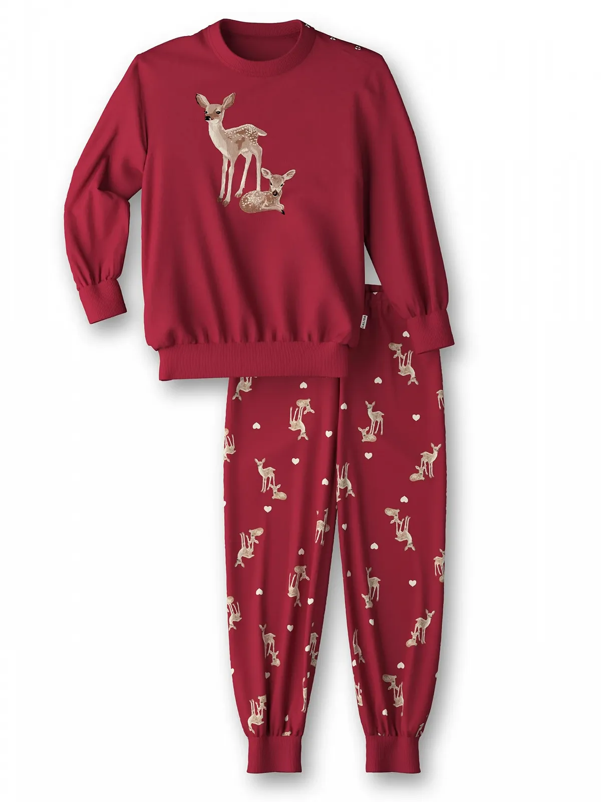 Піжама CALIDA Family & Friends Дитяча з манжетами, Зроблена зі 100% органічної бавовни, фото №3