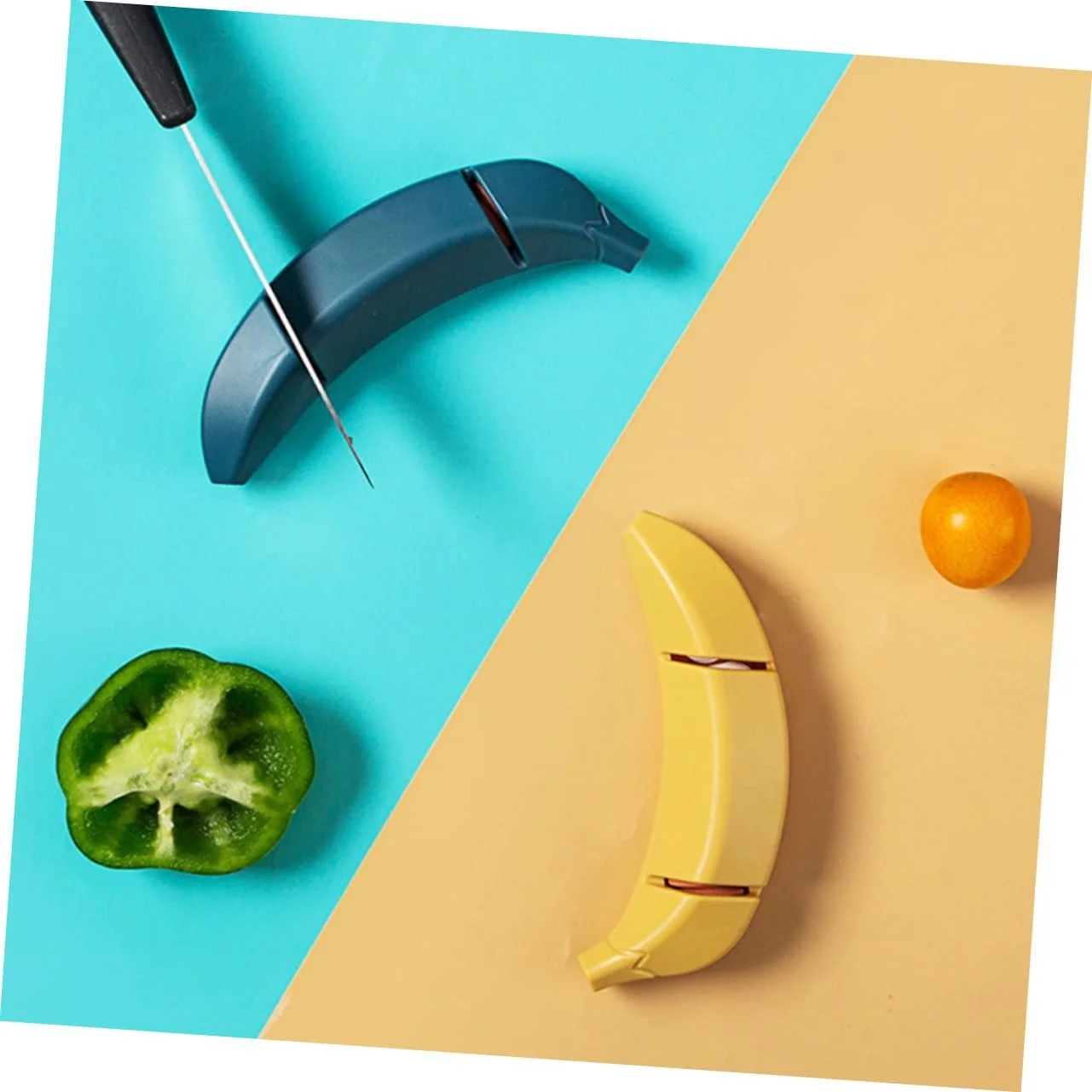 Точилка для кухонных ножей SOIMISS Набор 2 шт. Форма банана Эргономичная Нескользящая, фото №8