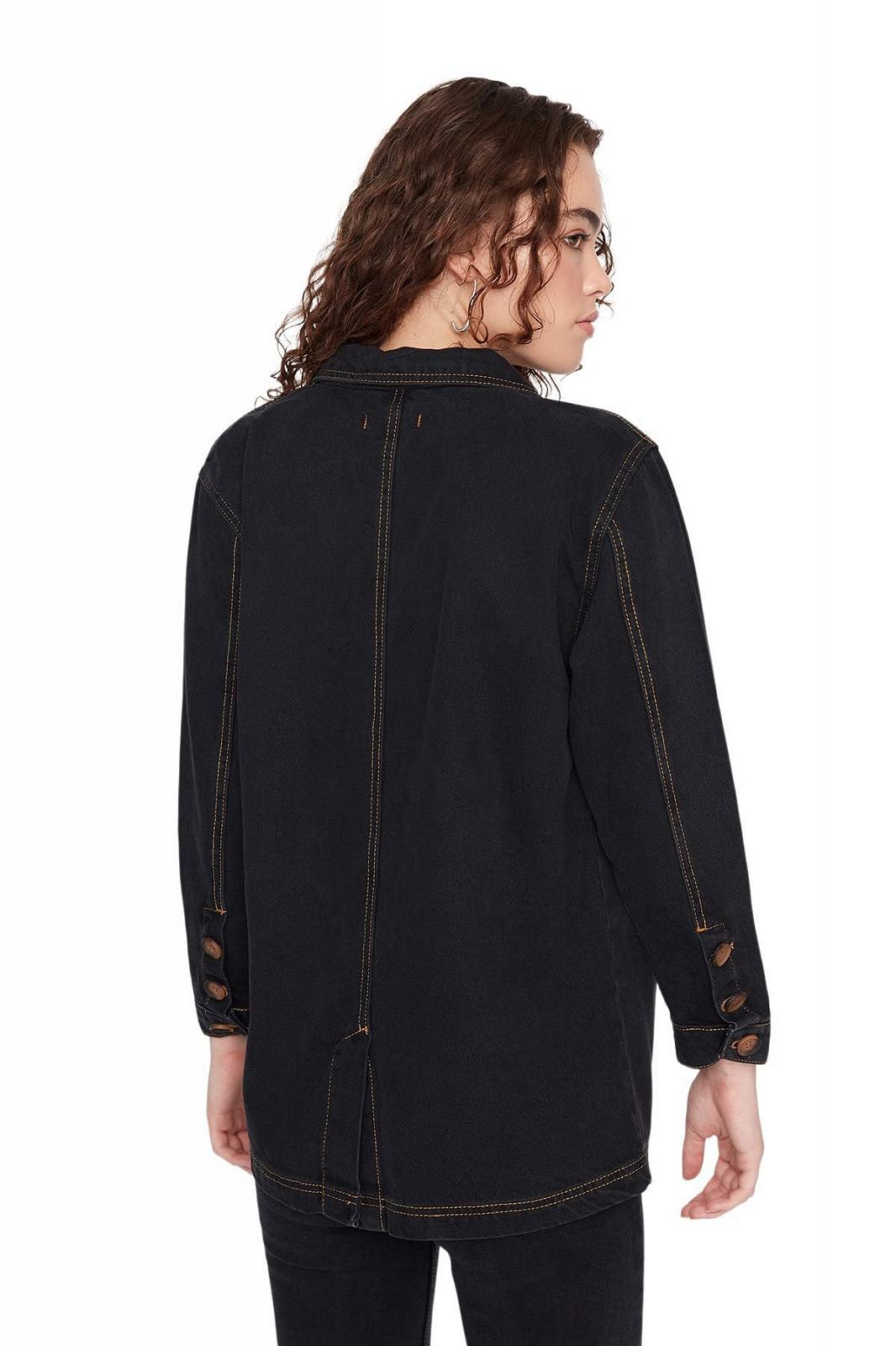 Куртка TRENDYOL Regular Basic Однотонный, фото №5