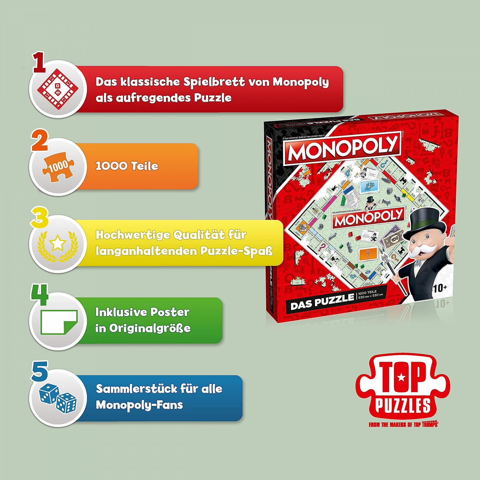 Пазл Monopoly No. 9 Monopoly Classic 1000 елементів 10+, фото №1