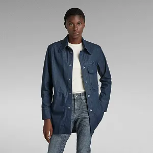 Жіноча сорочка G-Star RAW Naval Collar Overshirt 2.0 - M synthetic.ua - Фото 1