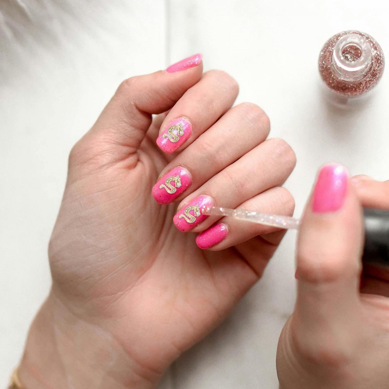 Набір прикрас для нігтів (50 шт.) Ipetboom Dragon з цинкового сплаву з камінням, фото №9