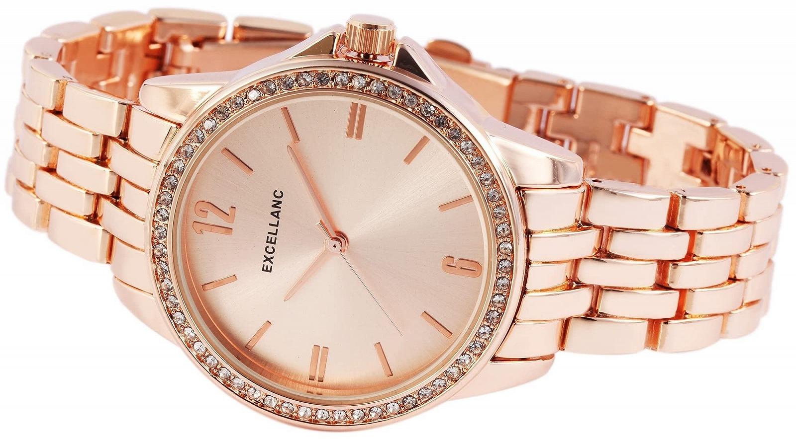 Годинник Excellanc жіночий Металевий браслет 1800143 Аналоговий Стрази, фото №2