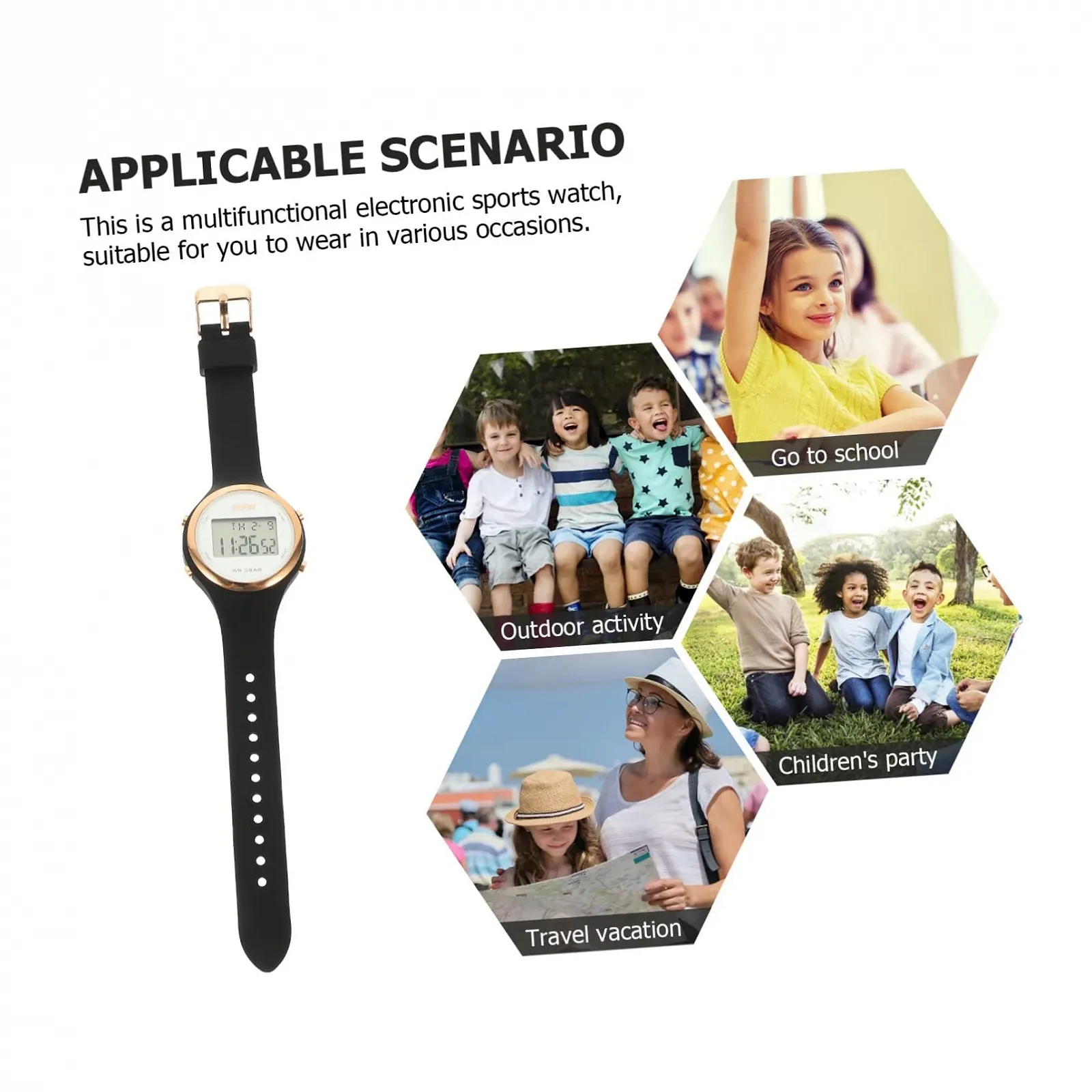 Спортивные часы LIFKOME Цифровые Многофункциональные Мужские Черные, фото №8 Спортивные часы LIFKOME Цифровые Многофункциональные Мужские Черные, фото №8