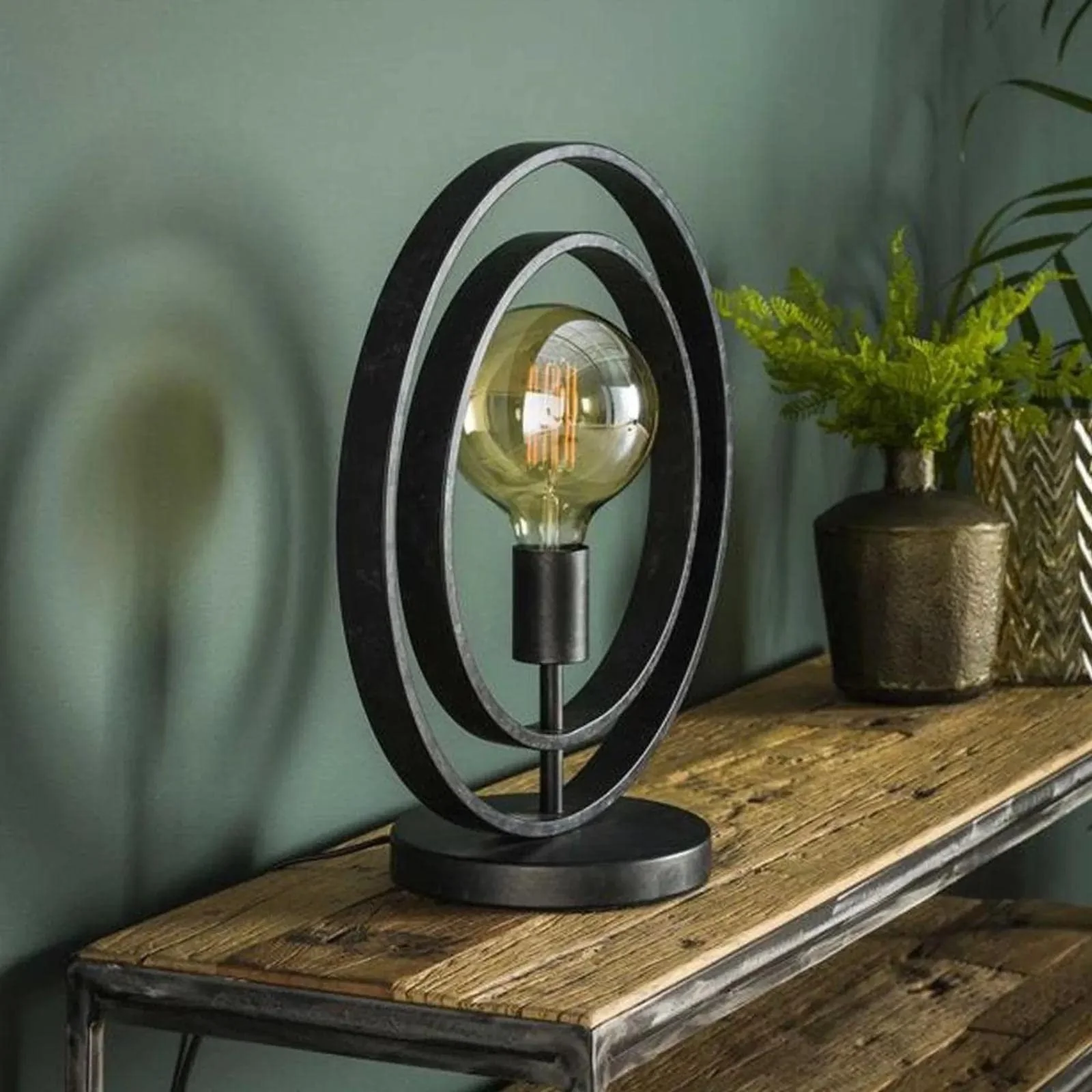 Настільна лампа famlights Henrik E27 Сіра, фото №4