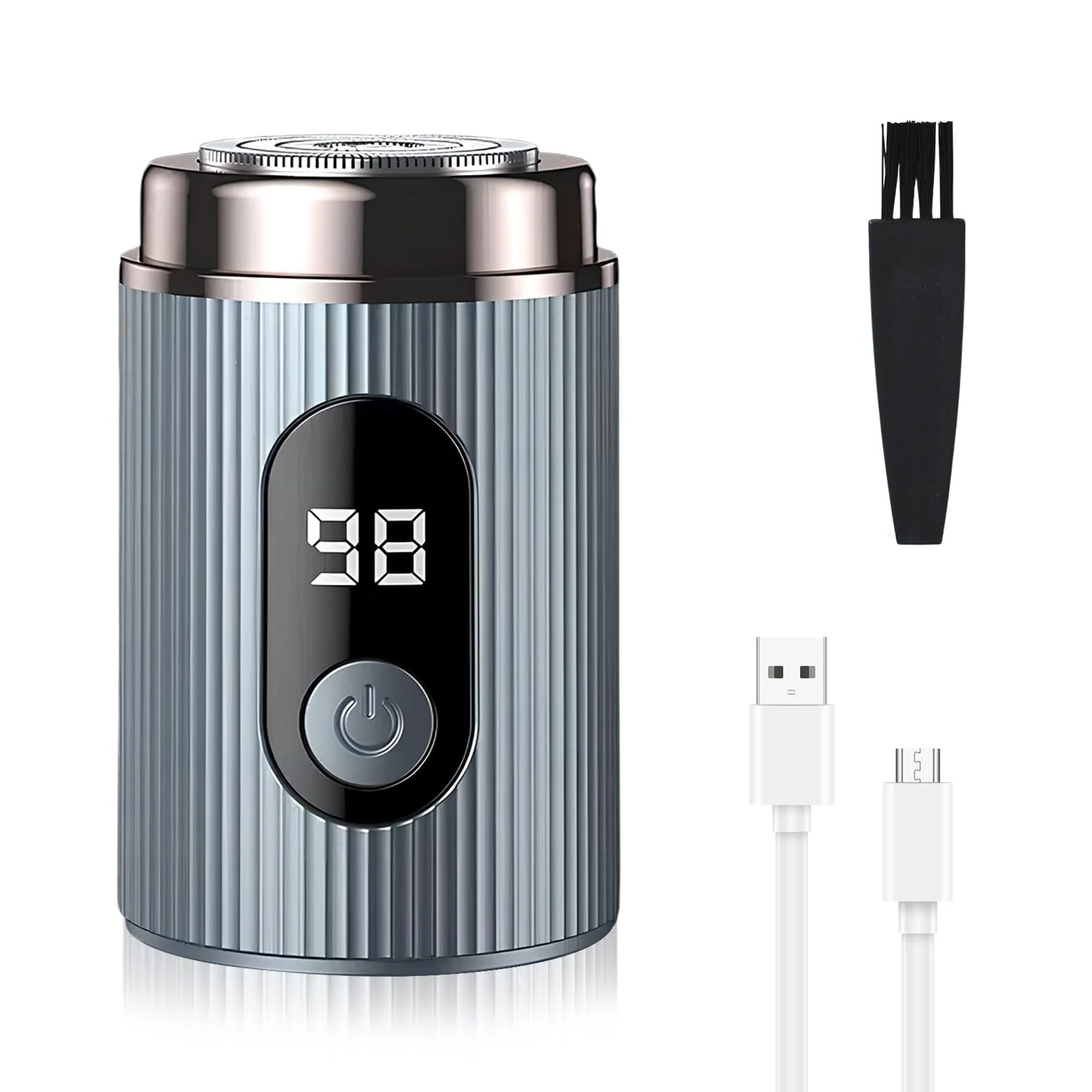 Міні-електробритва LED USB акумуляторна для вологого та сухого гоління, фото №1