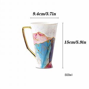 Керамічна Кружка 500 мл Велика Ємність Кістяний Фарфор synthetic.ua - Фото 1