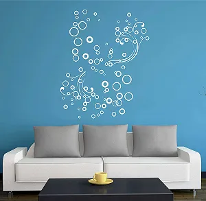 Наклейка на стіну Indigos WG10325 10 W325 Bubble Flower 80 x 65 см White - Фото 1