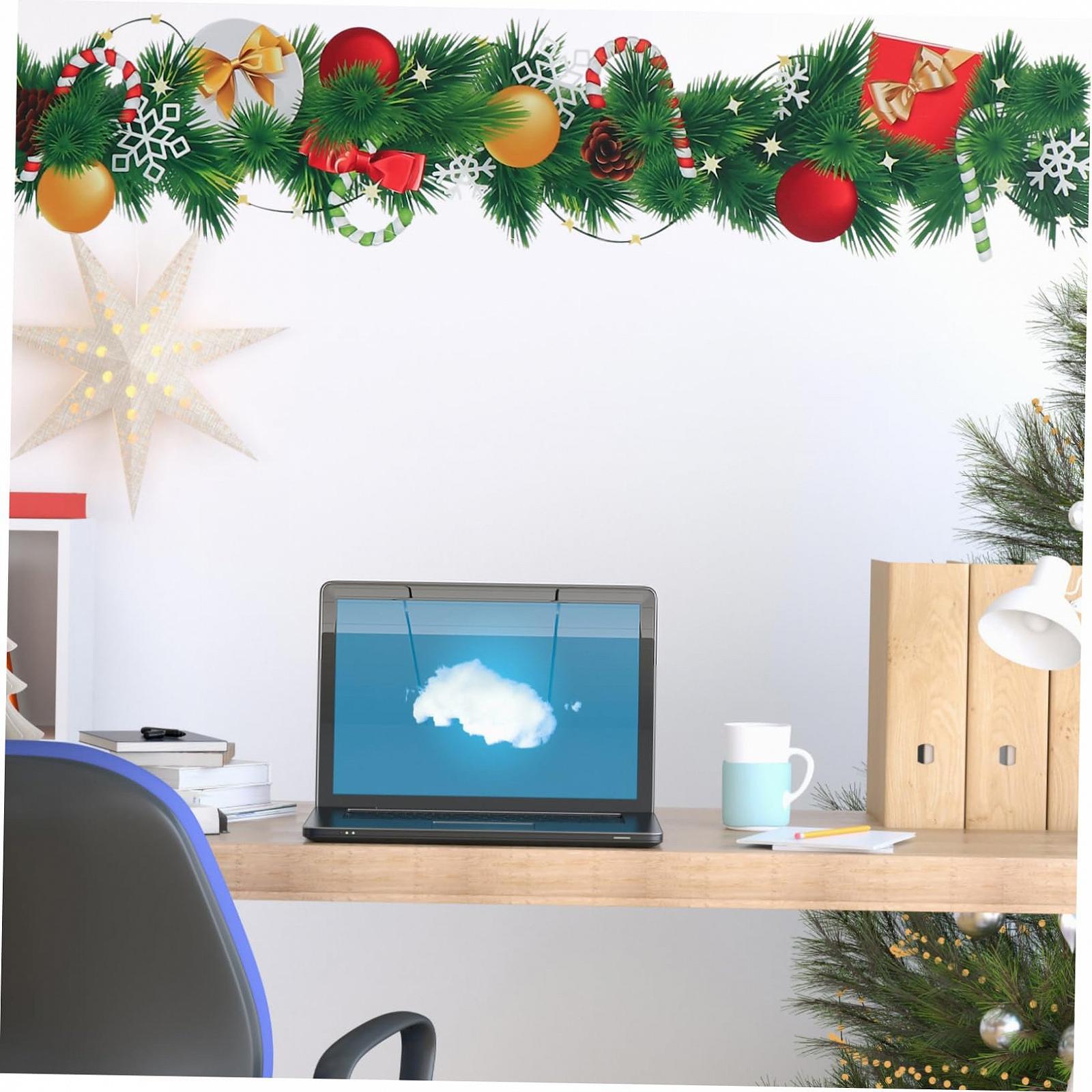 Наклейки на стену HOMSFOU Рождественские декоративные самоклеящиеся 2 шт., фото №8