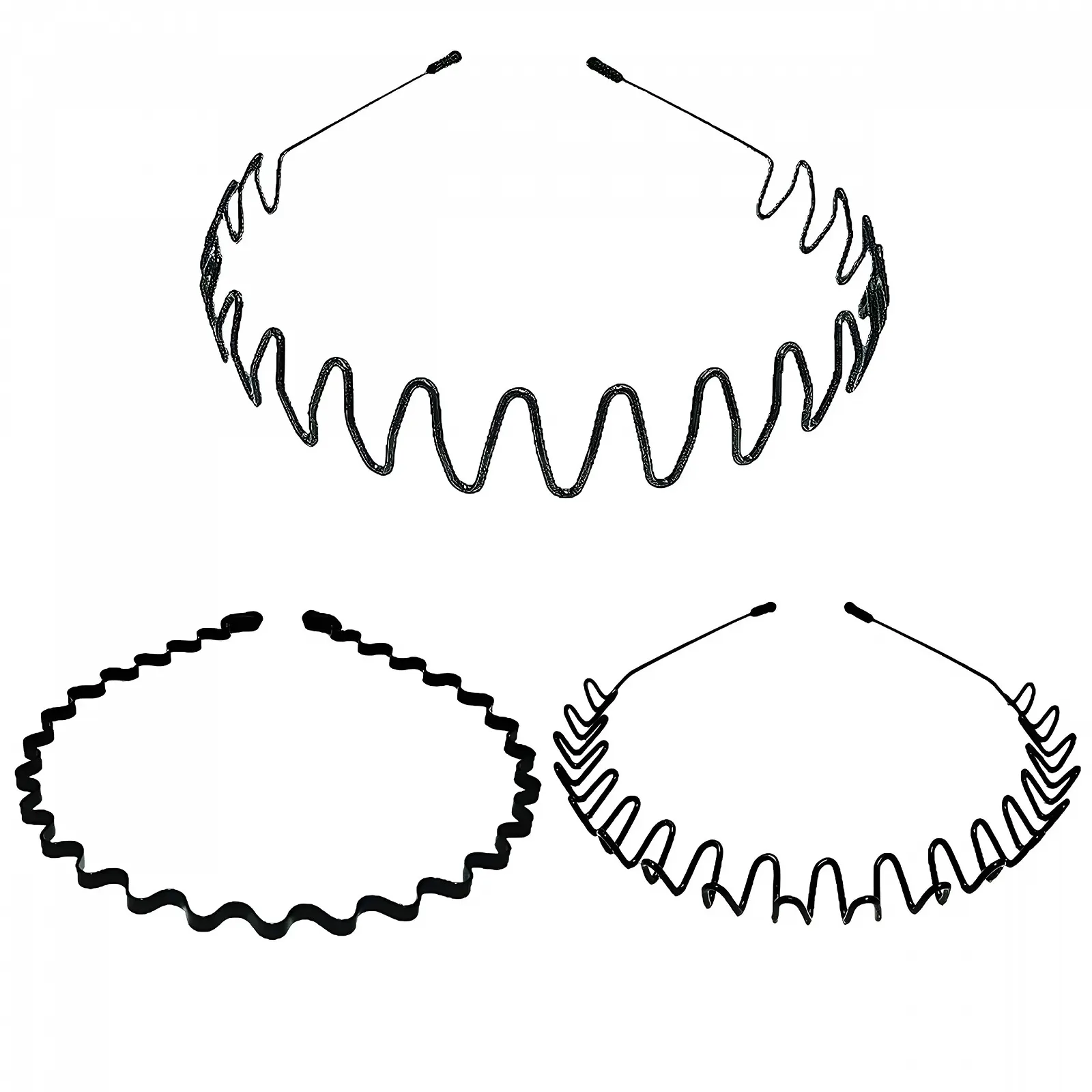 Набір металевих обручів для волосся (3 шт.), фото №1