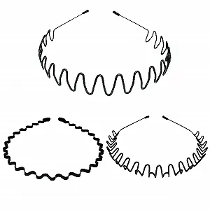 Набор металлических обручей для волос (3 шт.) - Фото 1