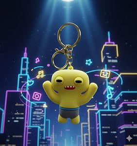 Брелок Fuggler лимонный фигурка игрушка для ключей, рюкзака, сумки 5 см - Фото 1