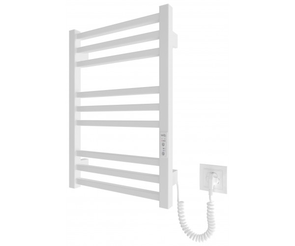 Hygge Family Рушникосушка електрична London 570х430х80мм таймер-регулятор сталь білий матовий, фото №2