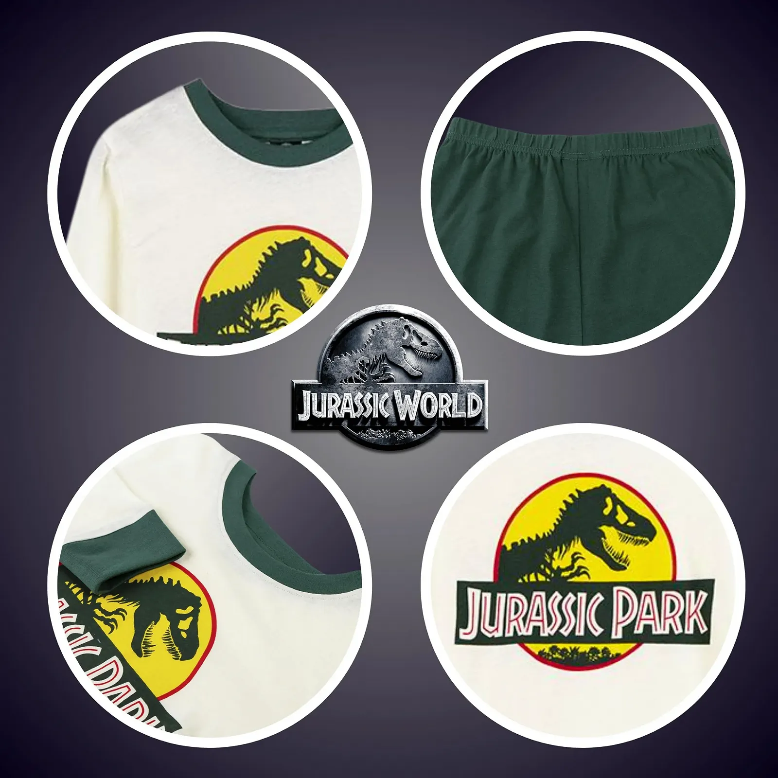 Комплект (футболка та довгі штани) Jurassic World, динозаври, для хлопчиків, фото №6