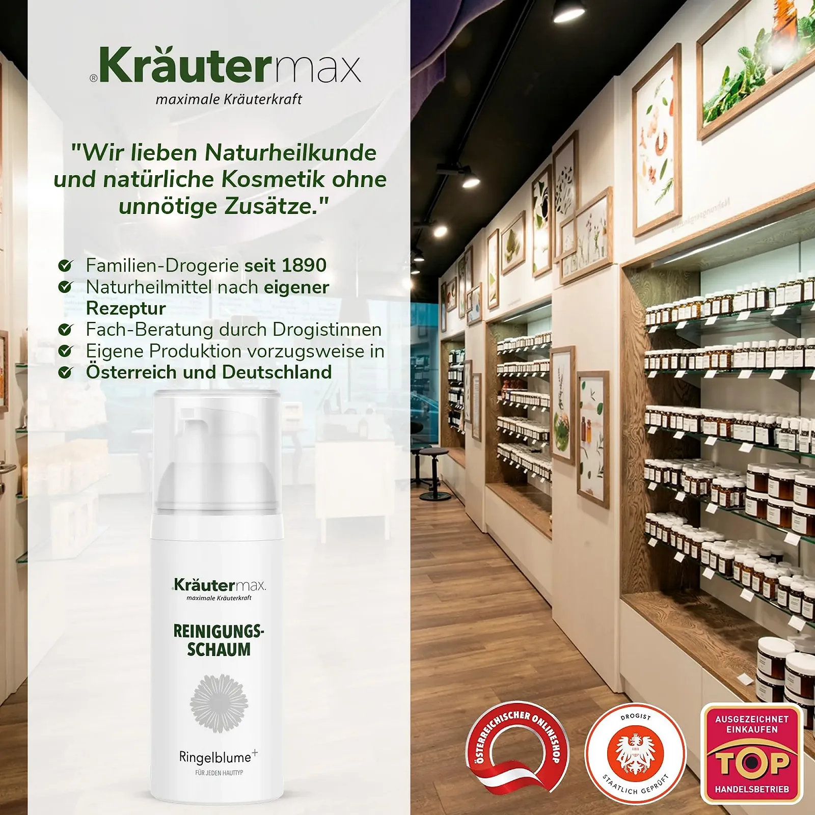 Очищуюча пінка Krtermax. Календула для очищення та догляду за обличчям з календулою 150 мл, фото №6 Очищуюча пінка Krtermax. Календула для очищення та догляду за обличчям з календулою 150 мл, фото №6