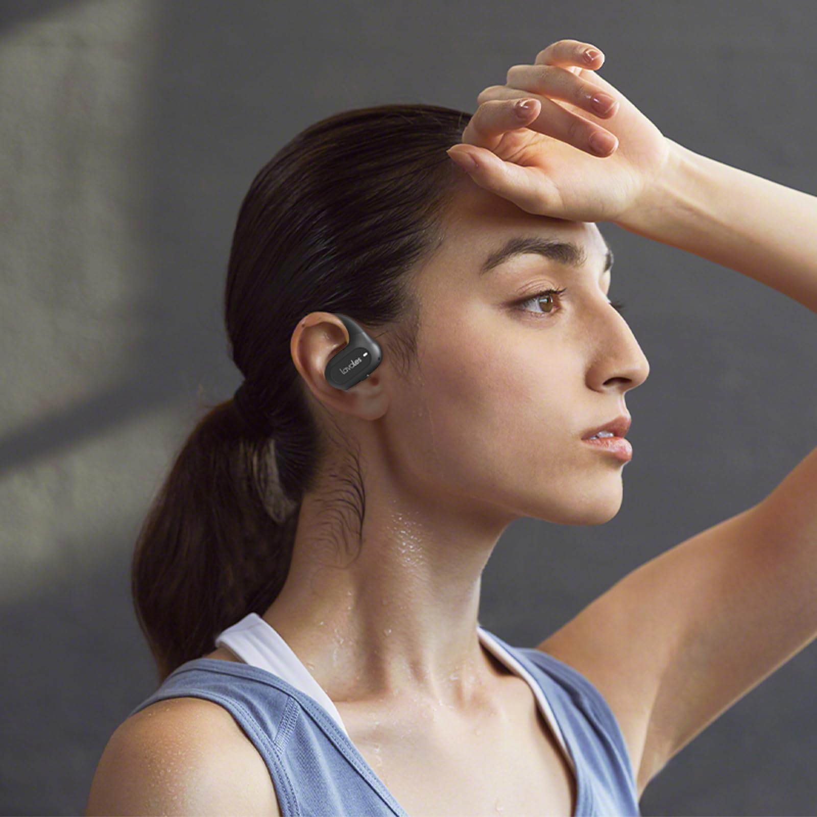 Наушники Lavales Open Ear Bluetooth 5.4 Wireless с микрофоном и ушными крючками 47 часов Черный, фото №7