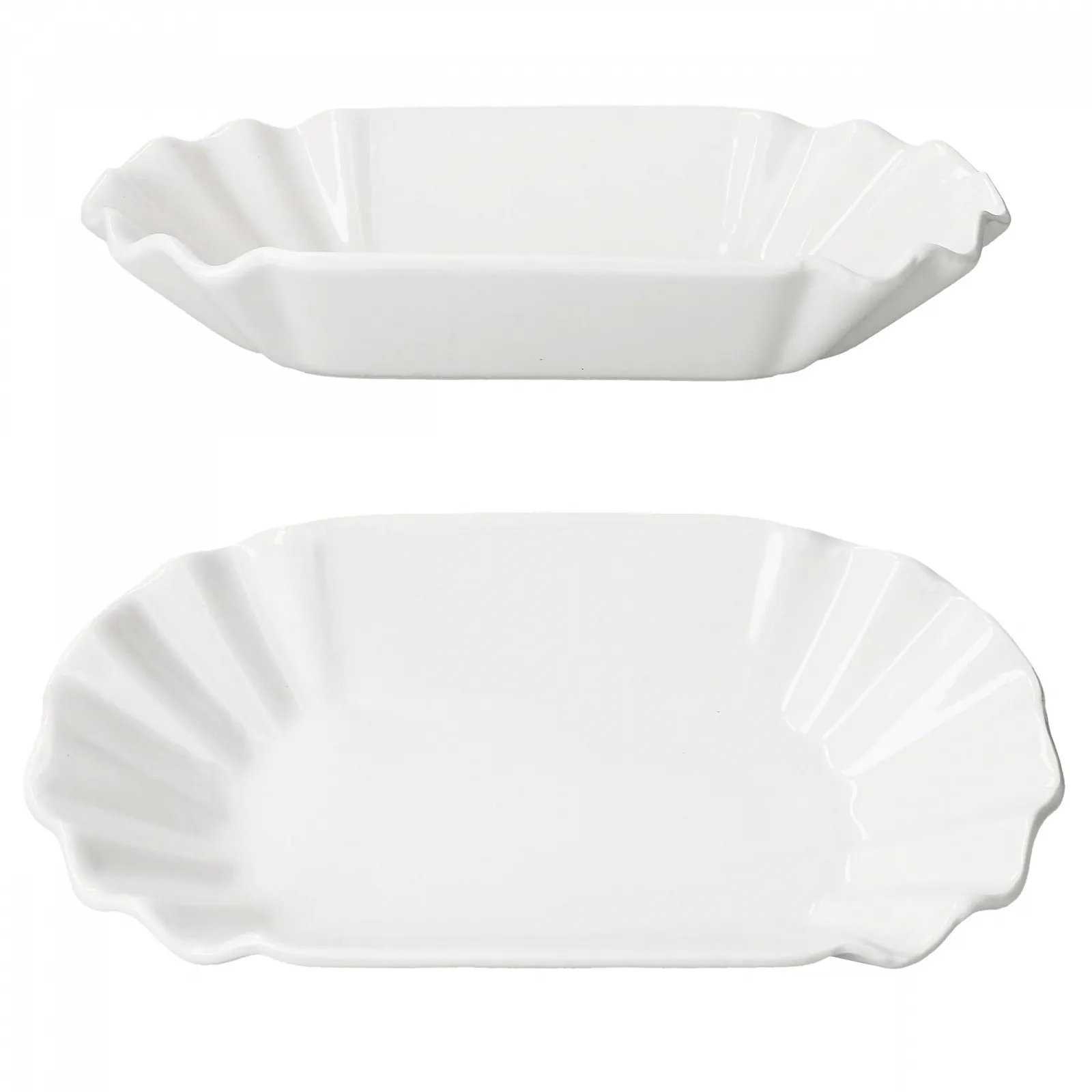 Миска для картофеля фри MamboCat Набор из 2 штук XL, белая, фото №2