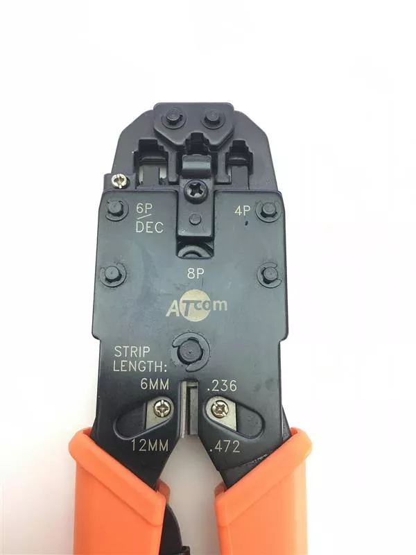 Инструмент для обжимки RJ-45/RJ11 Atcom 2008R блистер проф линейка, фото №4