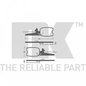 Напрямна гільза гальмівного супорта NK 8930014 передня вісь synthetic.ua - Фото 1