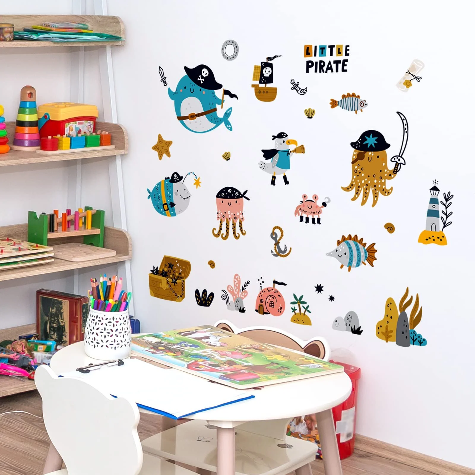 Наклейка на стіну WandSticker4U Пірати 70 x 52 см, фото №4 Наклейка на стіну WandSticker4U Пірати 70 x 52 см, фото №4