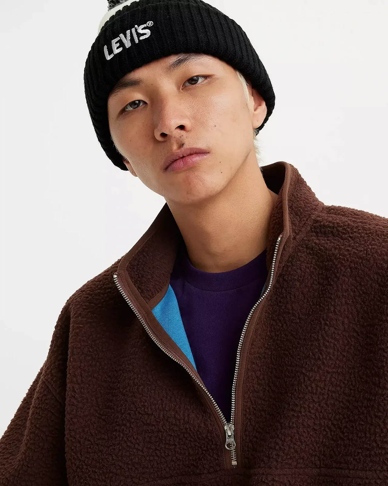 Чоловіча куртка Levis - Shoreline Half Zip Puce - L, фото №3