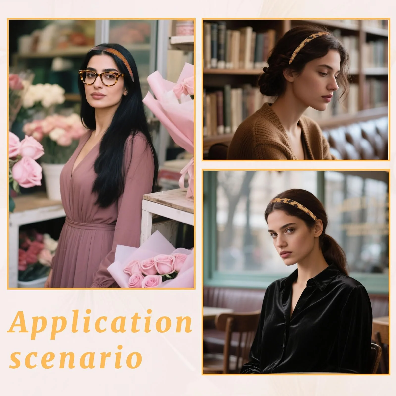 Набір 6 елегантних обручів на голову, фото №7