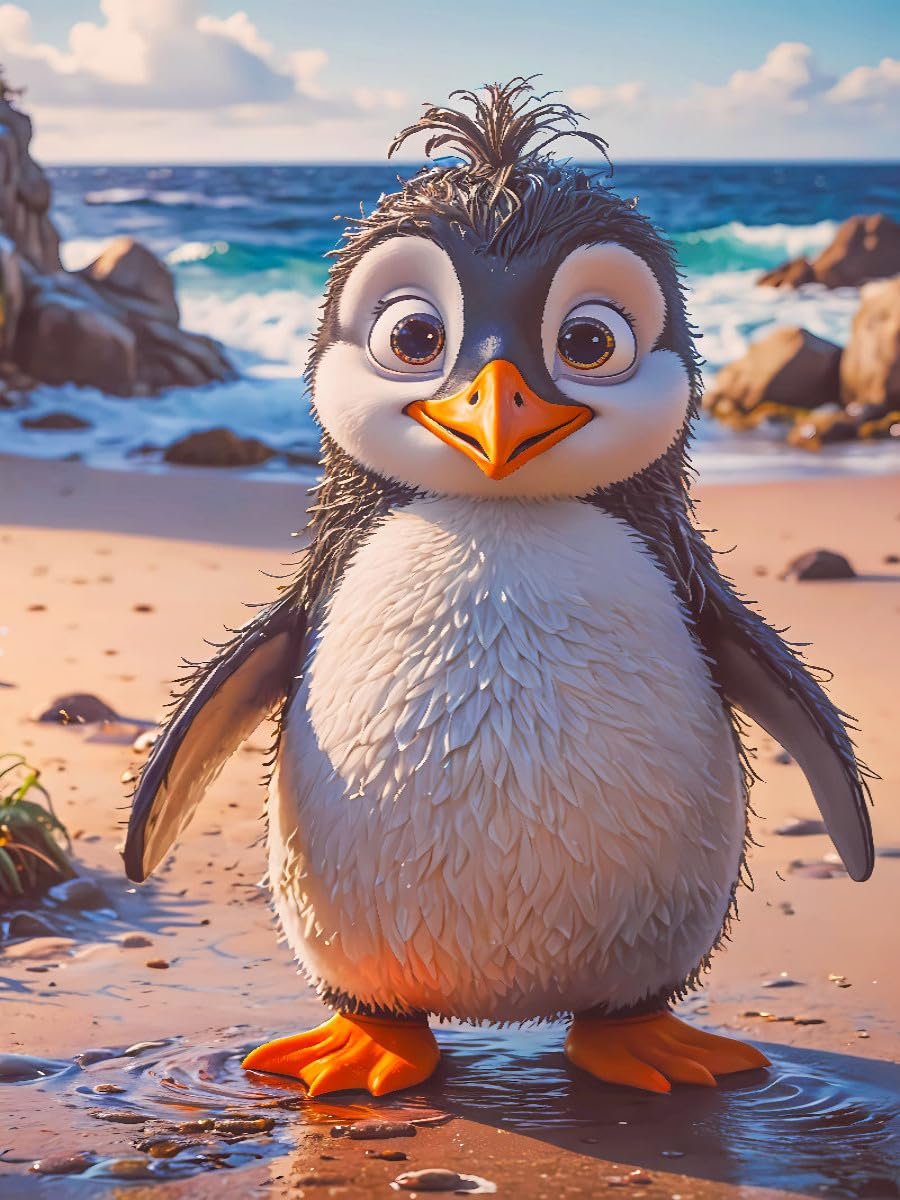 Пазл CALVENDO The Penguin from New Zealand 1000 элементов 48 x 64 см, фото №2