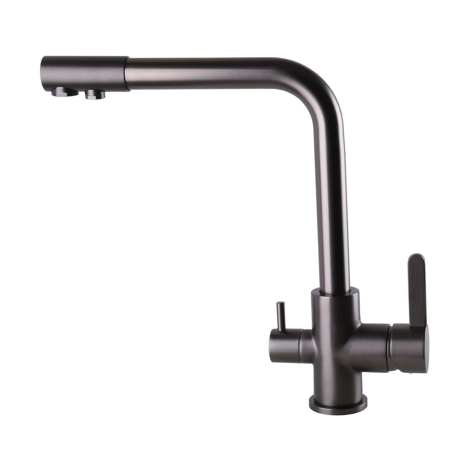 Змішувач для кухні під осмос Globus Lux LAZER GLLR-0444-11-GRAPHITE, фото №4 Змішувач для кухні під осмос Globus Lux LAZER GLLR-0444-11-GRAPHITE, фото №4