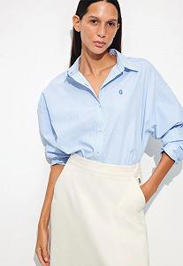 Женская рубашка оверсайз MAVI STRIPE BLOUSE Light Blue - L - Фото 1