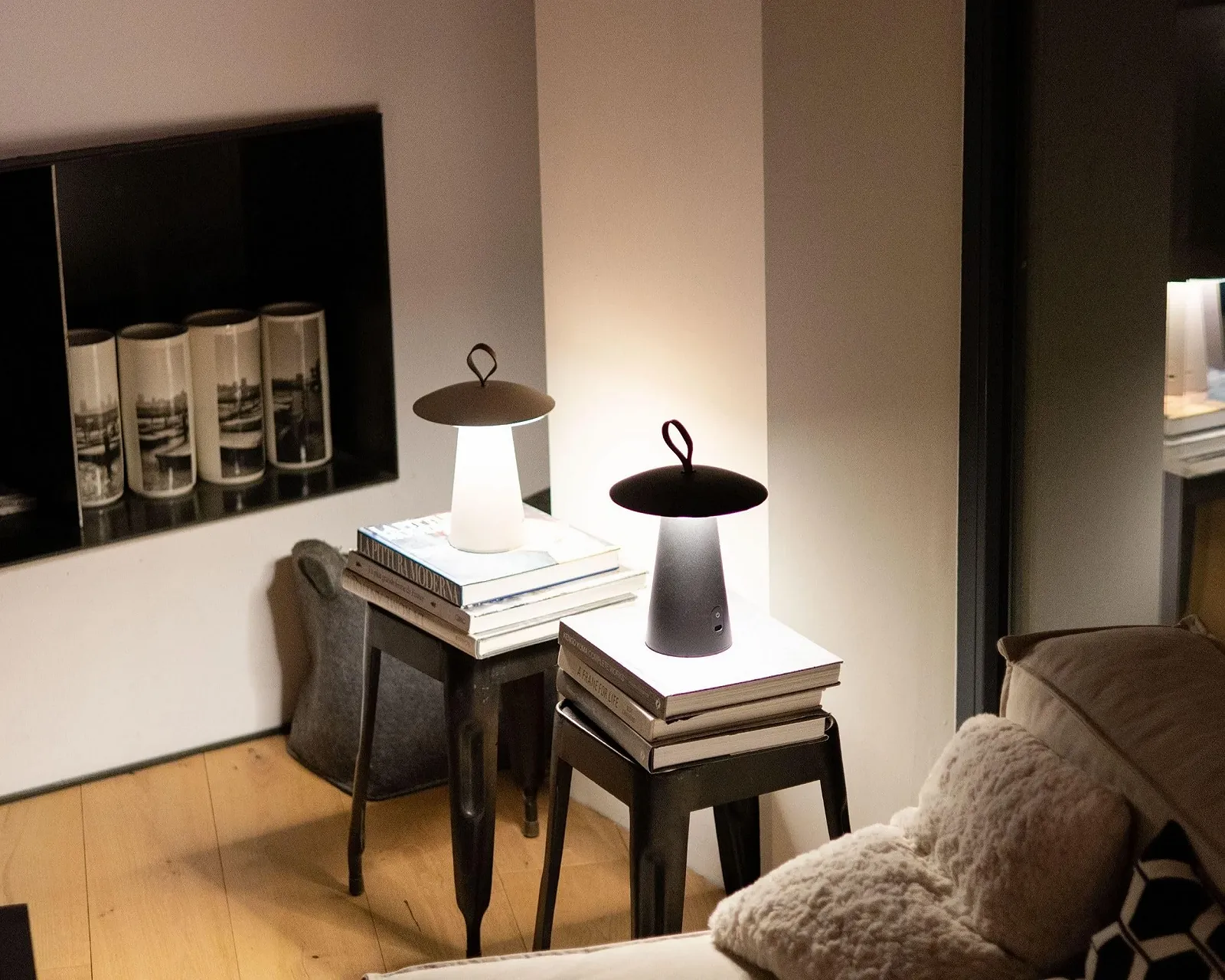 Настільна лампа LUUK Studio Rechargeable LED Dimmable Touch Mushroom Orange, фото №6