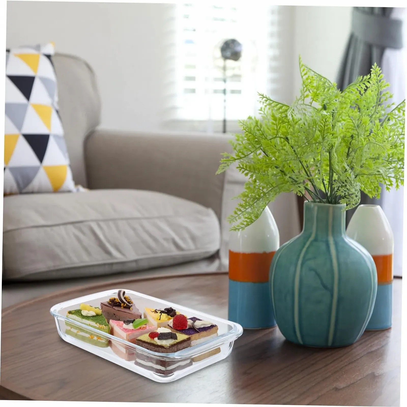 Форма для запекания GLEAVI Закаленное стекло Прямоугольная Большая Термостойкая, фото №3