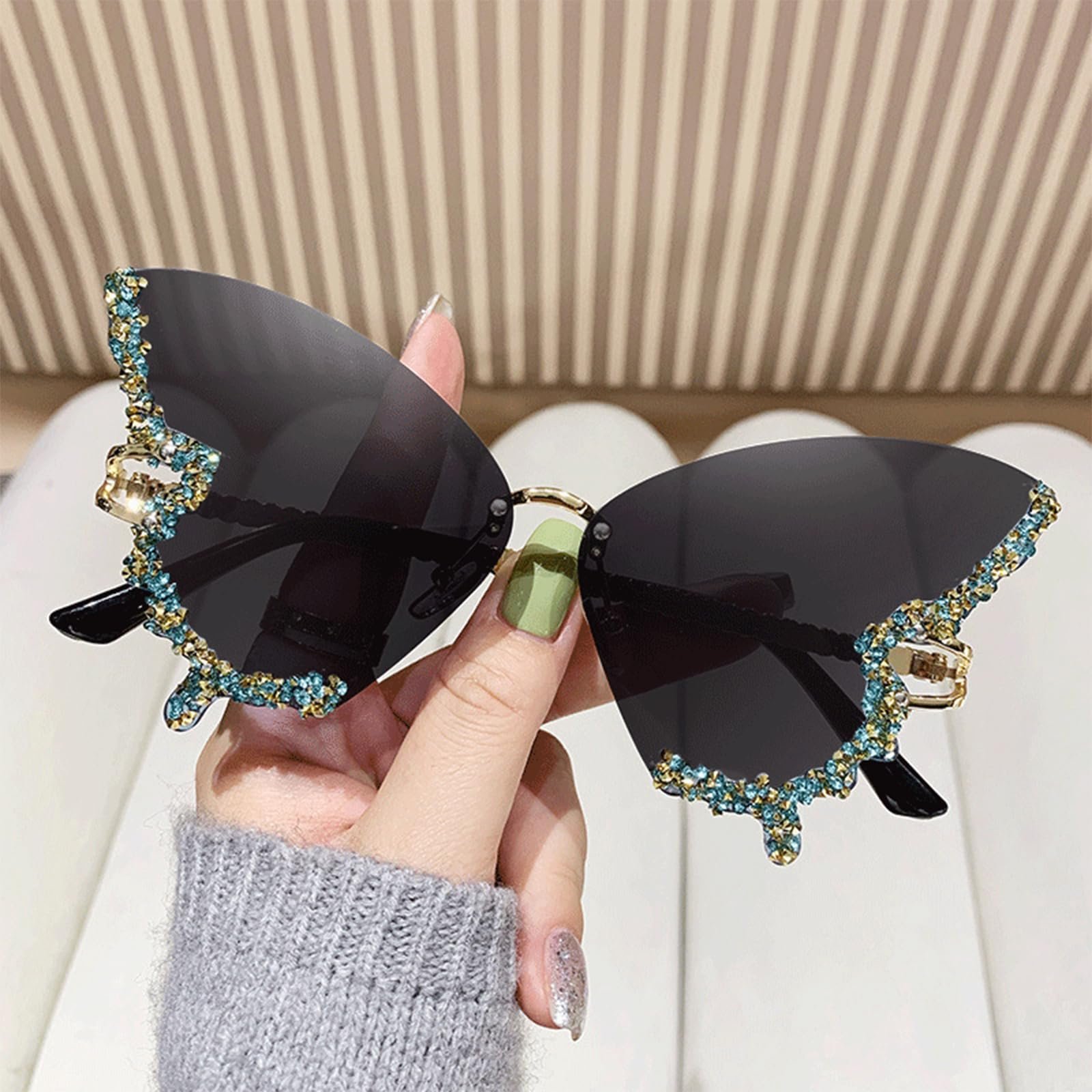 Сонцезахисні Окуляри FOSDICK Метелик Стрази, фото №4