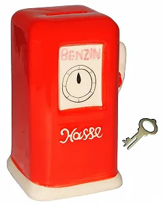 Скарбничка Kermik Benzinkasse З замком - Фото 1