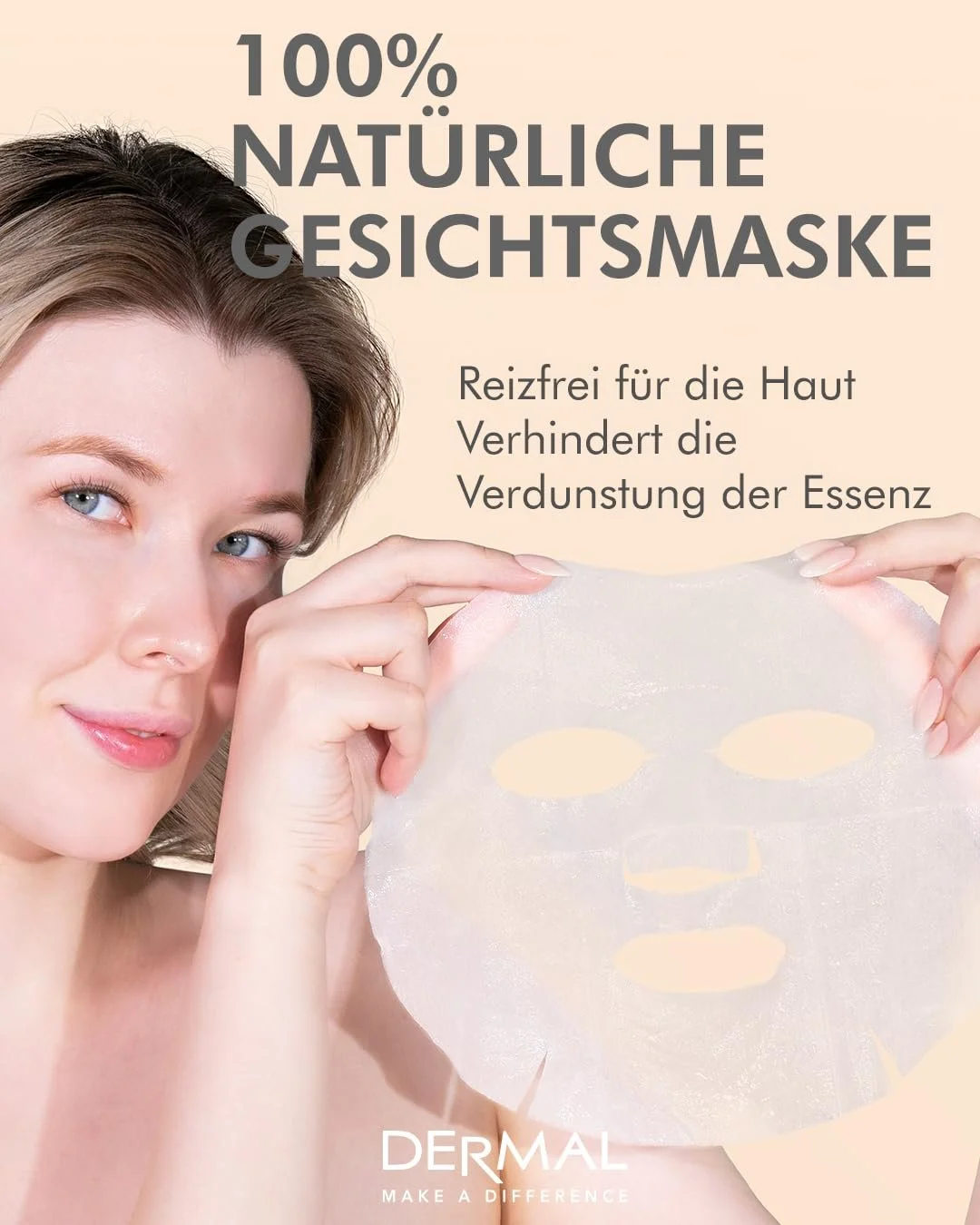 Маска для обличчя Зволожуюча та заспокійлива Dermal Aloe Collagen Essence з алое вера, 10 шт, фото №4