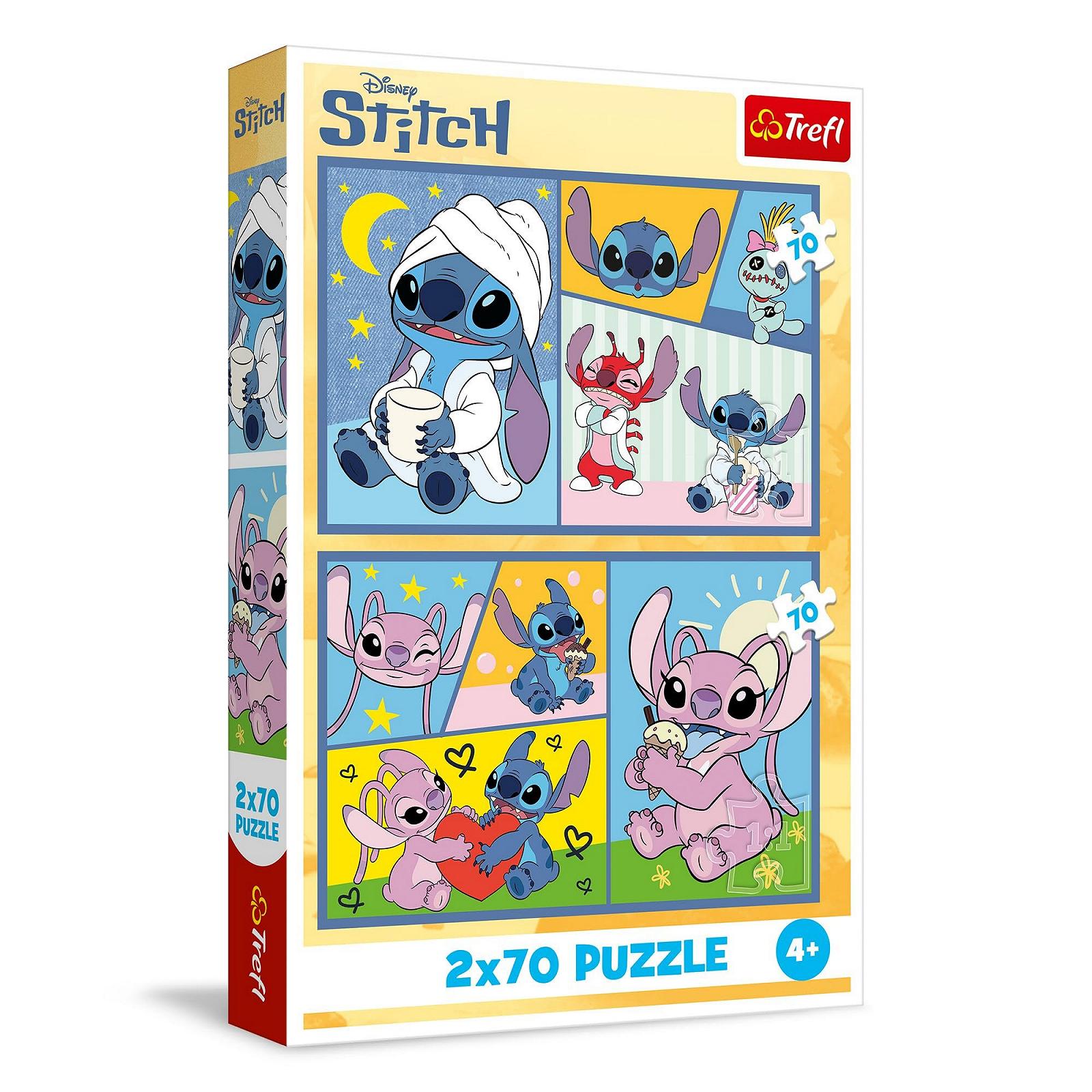 Пазли Trefl Lilo & Stitch With Stitch there is no boredom 2 x 70 елементів, фото №1