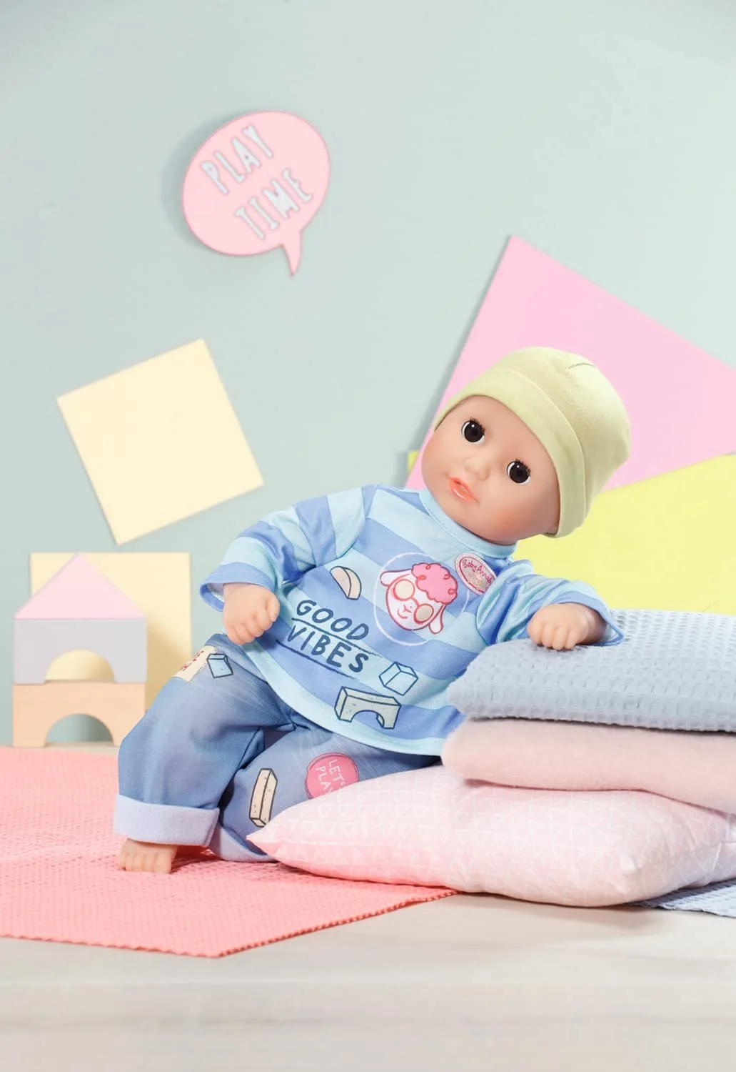 Одежда Zapf Creation Baby Annabell Little Комплект Рубашка и Брюки для куклы 706558 Синий, фото №3