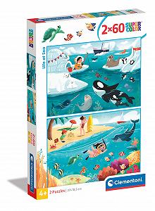 Пазл Clementoni Life at Sea 24817 2 x 60 элементов 27 x 19 см от 4 лет - Фото 1