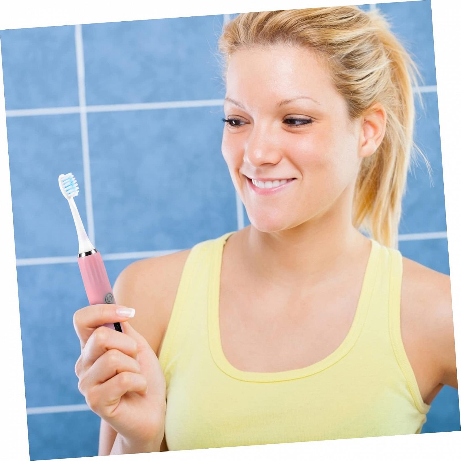 Електрична зубна щітка WRITWAA ABS Рожева, фото №3