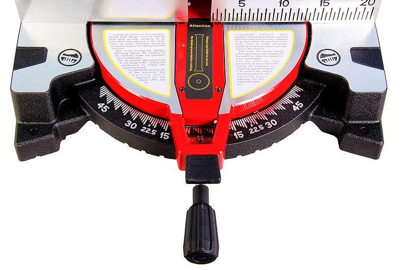 Верстат торцювальний для дерева MPT PROFI 2200 Вт 255х25.4 мм 4500 об/хв платформа 0-45° MMS2503, фото №7