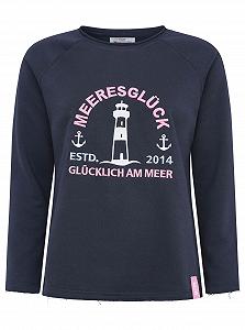 Женская толстовка Zwillingsherz Love Happiness Design с длинными рукавами, смесь хлопка, повседневный крой - Фото 1