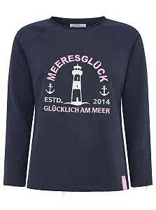 Жіноча толстовка Zwillingsherz Love Happiness Design з довгими рукавами, суміш бавовни, повсякденний крій - Фото 1