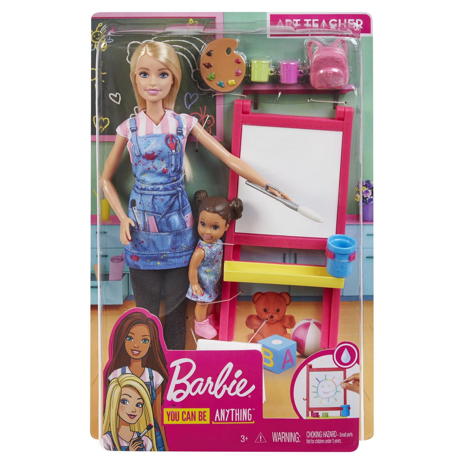 Кукла Barbie GJM29 Набор Учителя Искусства Кукла (Блондинка) Кукла-Малыш, фото №5 Кукла Barbie GJM29 Набор Учителя Искусства Кукла (Блондинка) Кукла-Малыш, фото №5