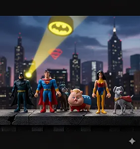 Набір фігурок Ліга супервихованців Super Hero та Super Pet дитячий набір іграшок 5,5-9 см 6 шт - Фото 1